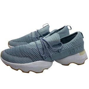 Sorel Womens Shoes Kinetic Impact Sneakers Sz 10.5 Blue Low Top Lace Up Casual